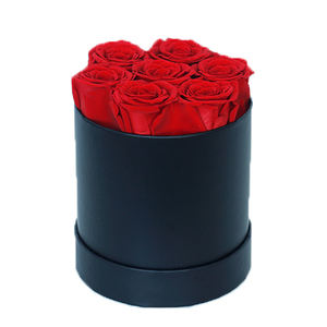 Fleurs roses éternelles personnalisées de différentes tailles Fleur préservée éternelle pour la fête des mères dans une boîte ronde 99 roses pour toujours vraie fleur - Product Image 4