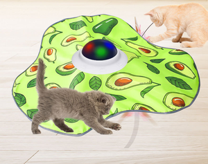 Evcil Hayvan Malzemeleri Fabrikası Örtü Kumaşlı İnteraktif Lüks Plastik Egzersiz Kedisi Oyuncağı Dokunma Aktivasyonlu Otomatik Kızdırıcı Elektrikli - Product Image 3