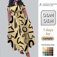 Robes d'été pour femmes avec logo personnalisé Robe élégante en mousseline de soie chic décontractée à manches courtes et à lacets avec taille naturelle