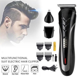 En Stock: Set de Máquina de Afeitar Inalámbrica Recargable para Hombre, Cortadora de Pelo, Recortadora de Vello Nasal y Facial, Afeitadora Eléctrica - Product Image 1