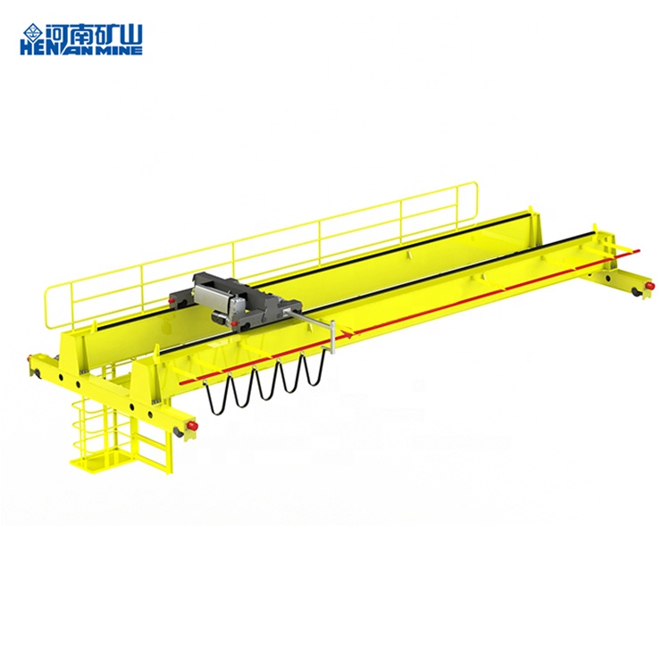 3t Electric Double Beam Overhead Crane Soft Starting For Workshop
