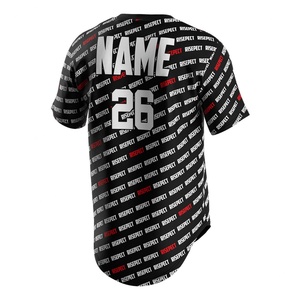 Vêtements de sport en gros à col en V brodés, uniformes de baseball pour femmes, maillots en polyester, chemises de baseball pour femmes - Product Image 4
