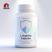 L-Arginine en capsules rigides, poudre en vrac, forme libre, acide aminé certifié GMP ISO pour la nutrition sportive et les compléments alimentaires OEM