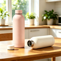 Gourde isotherme en acier inoxydable à double paroi de 500 ml avec goulot étroit pour logo personnalisé