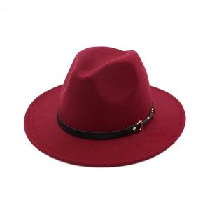 Chapeau Fedora en Laine pour Femme X3033, Classique, 100% Feutre de Laine, à Large Bord, Style Borsalino - Product Image 6