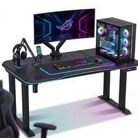 Ergonomic Heavy Duty 2 Motor Powerful RGB Standing Lifting Desk Frame Electric Height Adjustable Corner PC Computer Gaming Table