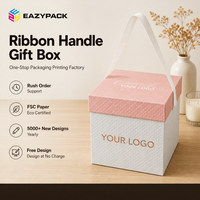 Scatole Regalo con Manico in Tessuto Personalizzate, Scatole Rigide Texturizzate per Borse e Sciarpe, Produzione Diretta