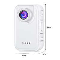 Caméra miniature D200 480P HD grand angle 120° avec communication 4G, caméra sportive pour campus, enregistreur vidéo portable pour le cyclisme, compatible MicroSD