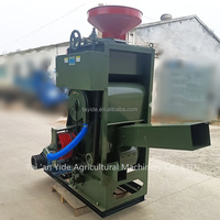 Machine de décorticage et de fraisage de riz à grande échelle, utilisée avec moteur diesel, machine intégrée pour le décorticage et le fraisage du riz.