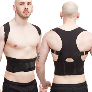 Ceinture <span class=keywords><strong>de</strong></span> soutien dorsal universelle à fermeture Velcro réglable, bande <span class=keywords><strong>de</strong></span> soutien à mémoire <span class=keywords><strong>de</strong></span> <span class=keywords><strong>forme</strong></span> en écailles <span class=keywords><strong>de</strong></span> poisson, ceinture correctrice - Product Image 1