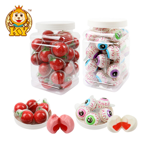 Bán Buôn Tùy Chỉnh 3D <span class=keywords><strong>Mini</strong></span> Nhãn Cầu Và Trái Cây Hình Dạng Trái Cây Mứt Đầy Mềm Gummy Kẹo - Product Image 1