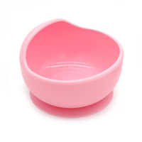 Ensemble bol et fourchette en silicone écologique sans BPA, personnalisable OEM, avec manche en bois naturel et repose-fourchette intégré - Sevrage des bébés de 0 à 12 mois