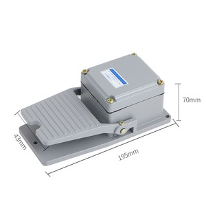 Pédale à commande au pied Lt3, 195x70x43mm, en alliage d'aluminium, fil à trois conducteurs pour machines-outils - Product Image 1