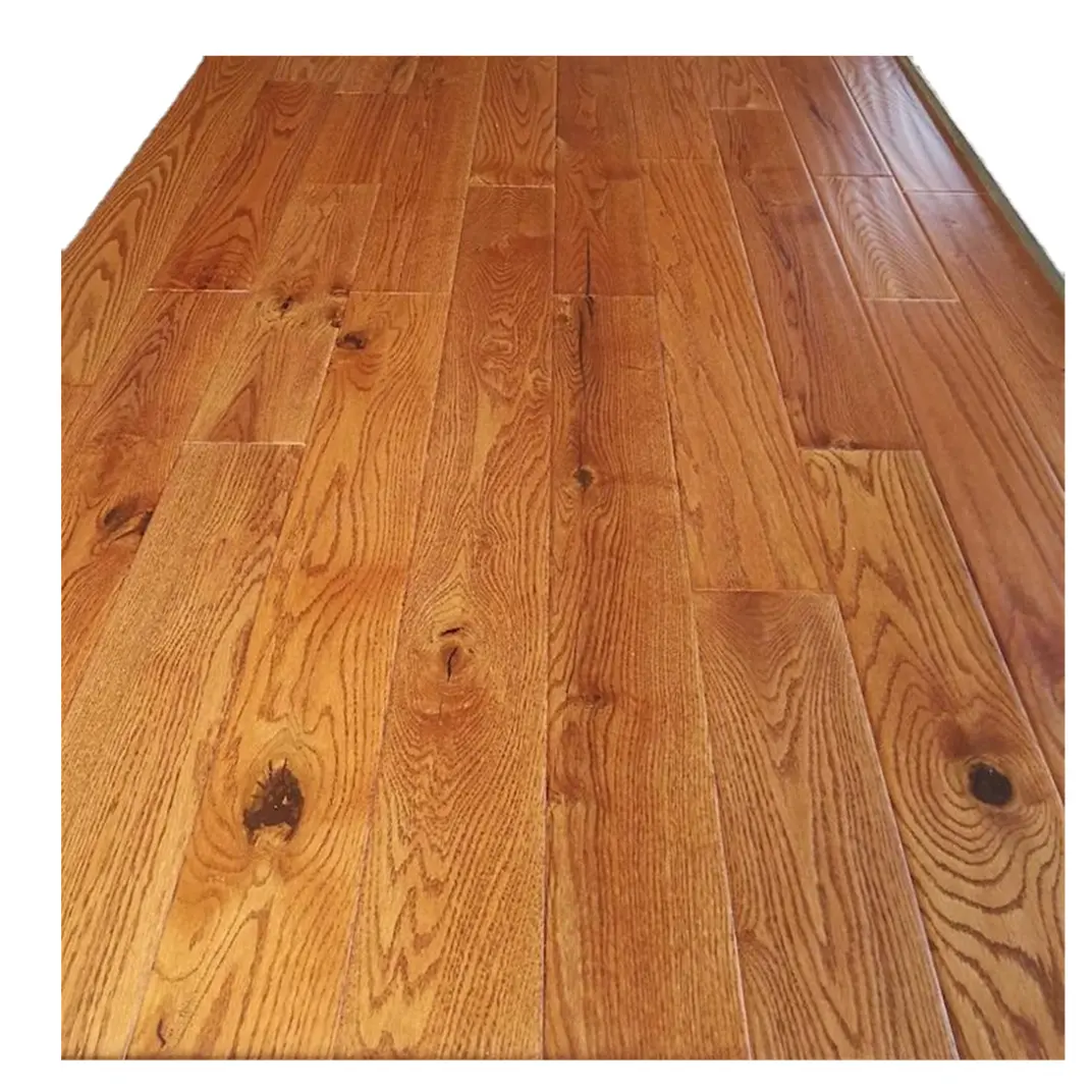 अमेरिकी लाल ओक लकड़ी फर्श/असली लकड़ी ठोस लकड़ी फर्श