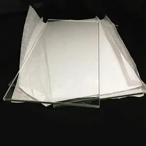 Прямоугольный стеклянный лист настраиваемый размер боросиликатная плоская стеклянная подложка