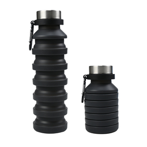 Botella de Agua de Silicona Resistente a Caídas de 550 ml, Taza de Silicona Suave, Botella de Agua de Silicona Mejorada para Acampar - Product Image 3