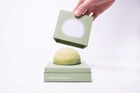 Boîte à dessert en carton rigide gaufré personnalisée, en matériaux recyclés, pour pâtisserie, boulangerie, cadeau ou présentation alimentaire