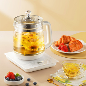 Marmite de santé en verre 110V US Canada 1,8L, cuiseur multifonction pour herbes médicinales, filtre en acier inoxydable 304, chauffage rapide 800W à température constante - Product Image 2