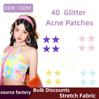 Patchs hydrocolloïdes en forme d'étoile pour boutons, avec étui miroir, traitement à l'huile d'arbre à thé, format voyage, vente en gros