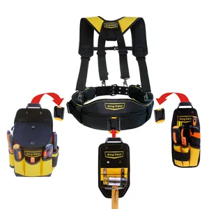 Multiple Tool Belt Waist Bags Freely Combined Tool Belt With Suspender And Clip-on Tech System Tool Waist Bag