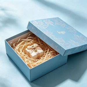 Caja de Regalo Rígida Personalizada al por Mayor con su Logotipo, Caja de Empaque con Estampado Plateado en Caliente para Ropa, Zapatos y Regalos - Product Image 2