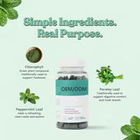 Cápsulas de Clorofila Body Magic para Adultos, Marca Privada OEM, Suplementos de Hoja de Perejil