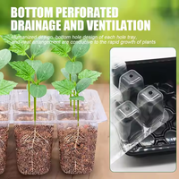 Isolation transparente de culture hydroponique et plateau cultivé de semis de plantes respirantes avec couvercle