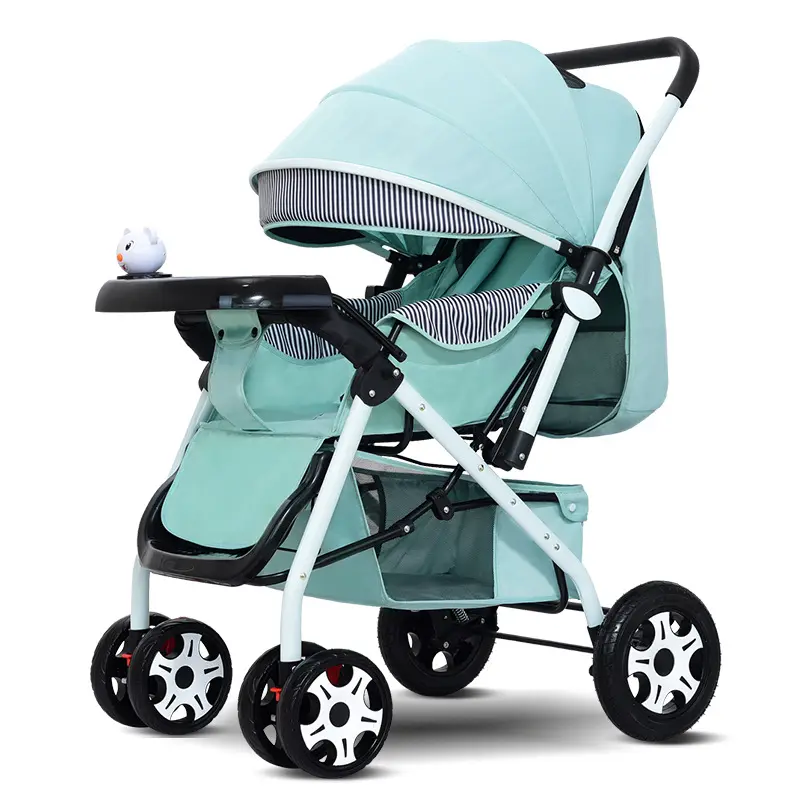 Goedkope 2023 Nieuwe Baby Trolley Auto Opvouwbare Lichtgewicht Reissysteem Kinderwagen Voor Vliegtuig Opbergmand