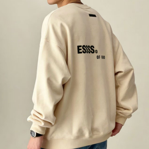 Sudadera Fear of God con logo estampado, diseño sólido, para hombre y mujer, de felpa <span class=keywords><strong>francesa</strong></span>, cuello redondo. - Product Image 2