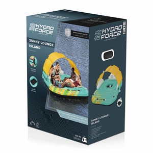 Isola Galleggiante <span class=keywords><strong>Gonfiabile</strong></span> <span class=keywords><strong>Bestway</strong></span>, Materasso ad Aria e Sedia Lounge - Modello <span class=keywords><strong>Gonfiabile</strong></span> 43045 a Doppio Uso per Nuoto - Product Image 3