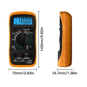 OKYN3004 XL830L มัลติมิเตอร์แบบดิจิตอลพร้อมไฟแบ็คไลท์ เครื่องทดสอบความต้านทานกระแสไฟ AC/DC - Product Image 3