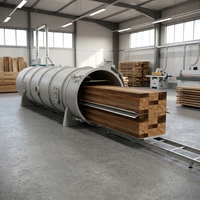 Séchoir à bois sous vide haute fréquence 10 m³ – Four de séchage RF pour bois massif et bois dur