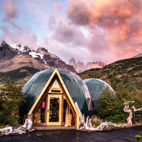 6m Glamping Camping Climatisation Igloo Dôme Tente Tienda De Glamping