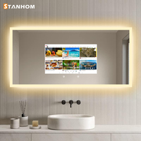 STANHOM Miroir intelligent à écran tactile LED Android 11 pour salle de bains