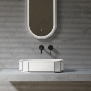 Nuevo <span class=keywords><strong>Lavabo</strong></span> <span class=keywords><strong>de</strong></span> Baño <span class=keywords><strong>de</strong></span> Diseño Moderno con Superficie Sólida <span class=keywords><strong>de</strong></span> Piedra y Desagüe para Hoteles y Baños - Product Image 5