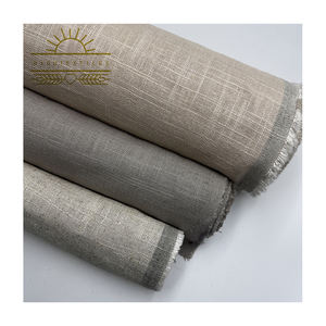 RIGU Textiles High Grade 290gsm Soft Woven Dress Fabric Slub 30/70 Linen Viscose Blend Fabrics for Garment <strong>Shirting</strong> - Product Image 1