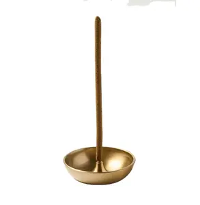 新型黄铜香棒架黄铜香炉，带烟灰捕手，用于冥想瑜伽家庭办公室香水
