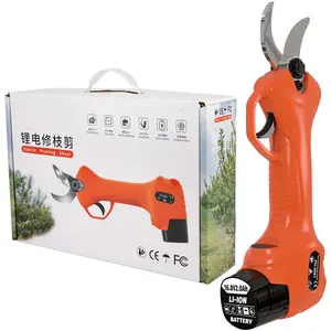 16.8V 30MM Electric Cordless Pruner Pruning Shear with Lithium-ion Battery Efficient Bonsai Pruning Cutter Landscaping