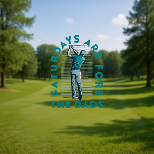 Saturdays Are For The Dads Golfer Camiseta de manga larga de algodón para adultos, informal, para todas las estaciones, deportes y juegos - Product Image 3