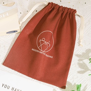 Custom Logo Printed Portable Cotton <strong>Dust</strong> <strong>Bag</strong> for <strong>Handbag</strong> Reusable Double String <strong>Handbag</strong> 100% Linen Cotton Drawstring Pouch <strong>Bag</strong> - Product Image 3