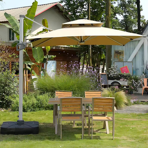 Set da Pranzo da Giardino per 8 Persone Resistente alle Intemperie, Tavolo in Legno Plastico e Sedie con Braccioli, <span class=keywords><strong>Dimensioni</strong></span> Personalizzabili, Vendita all'Ingrosso - Product Image 5