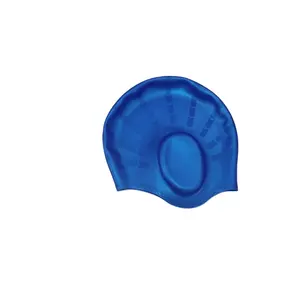 High Quality Long Hair Silicone Team Printing Ear Protection Swimming Hat Cap For Black Hair Adult Custom Logo Swim Wear