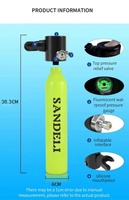 Bouteille d'oxygène portable à bas prix avec valve, bouteille de gaz 0,5L, bouteille de plongée sous-marine