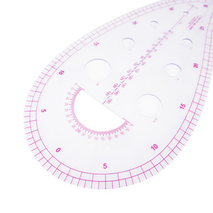 Regla curva 6460 para diseño de prendas y creación de patrones, herramienta de medición de plástico para diseño de prendas de vestir. - Product Image 2