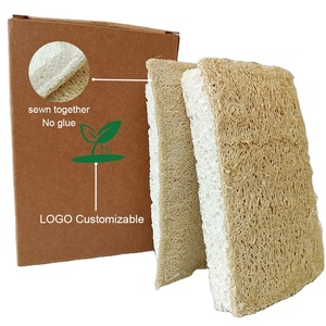 Esponja de Celulosa Loofah al por Mayor, Esponja <span class=keywords><strong>Natural</strong></span> Pop-up, Esponja Loofah Ecológica 100% Biodegradable para Platos - Product Image 1