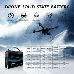 แบตเตอรี่ลิเธียมไอออนแบบ3S 14S 6S 48000 mAh Lipo Drone receables bateria de lipio Solid State CELL UAV - Product Image 5