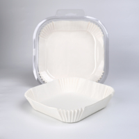 Plateau en papier silicone antiadhésif jetable pour friteuse à air