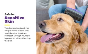 OEM/ODM専門のペット用プラスチック製抜け毛取りグルーミングコーム（犬猫用）、もつれた毛のもつれを解き、毛を取り除きます - Product Image 4