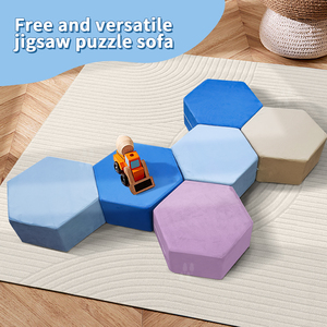 Tabouret pliable à emboîtement rembourré pouf Durable enfants puzzle <span class=keywords><strong>canapé</strong></span> enfants jouer Puzzles <span class=keywords><strong>canapé</strong></span> pied tabouret pour l'école - Product Image 4