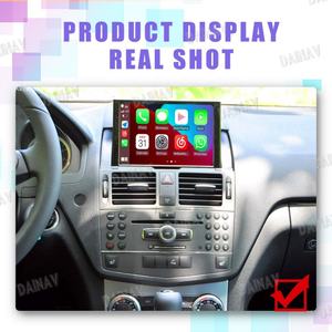 Radio para Auto con Pantalla Táctil de 8 Pulgadas, Reproductor Multimedia de Video Estéreo con Navegación GPS para Mercedes Benz Clase C W204 2007 2008 2009-2011 - Product Image 3